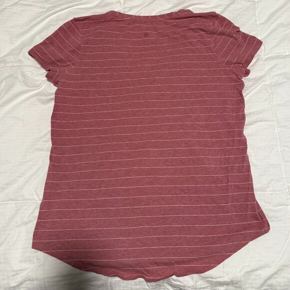 Lululemon V Neck Love Tee sz 10 pink - Picture 2 of 3